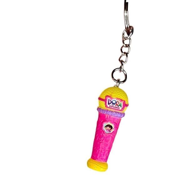 Mini Brands Does Microphone Upcycled Keychain - Picture 1 of 2